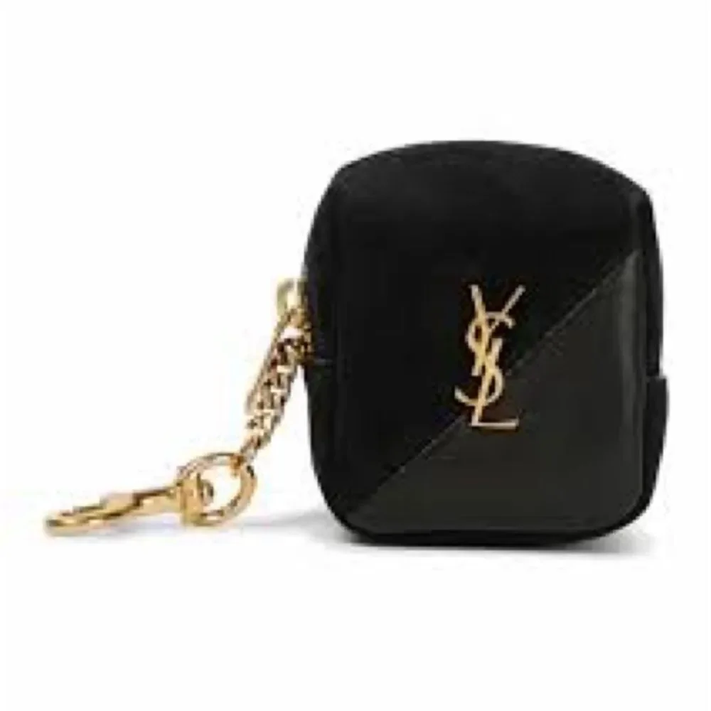 Brand new YSL Black and Gold Keychain Pouch